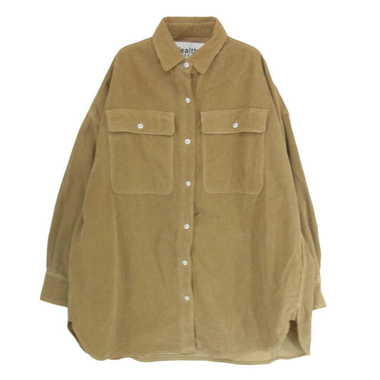 ヘルシーデニム コーデュロイ 長袖 シャツ ジャケット ブラウン系【中古】