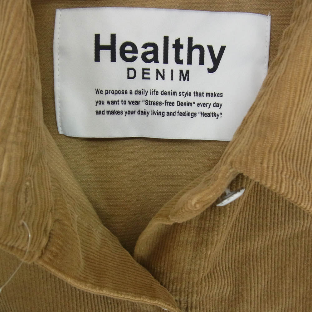 ヘルシーデニム コーデュロイ 長袖 シャツ ジャケット ブラウン系【中古】