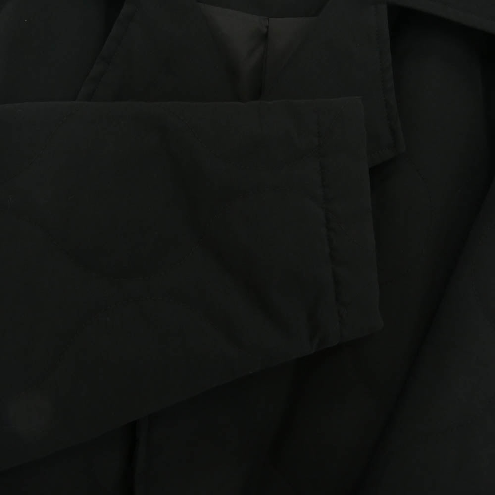 ヴァシュモン 23AW VH-09-811 Plage プラージュ 別注 中綿 キルティング ベルテッド トレンチコート ブラック系 F【中古】