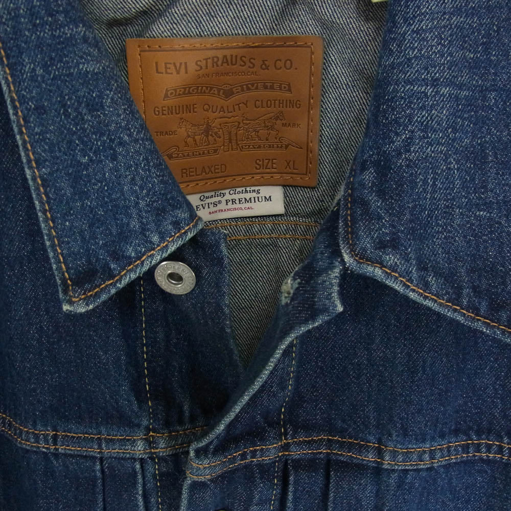 Levi's リーバイス S110784 PREMIUM 1ST プレミアム ファースト デニムジャケット インディゴブルー系 XL【中古】