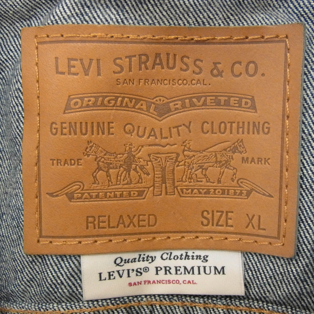 Levi's リーバイス S110784 PREMIUM 1ST プレミアム ファースト デニムジャケット インディゴブルー系 XL【中古】