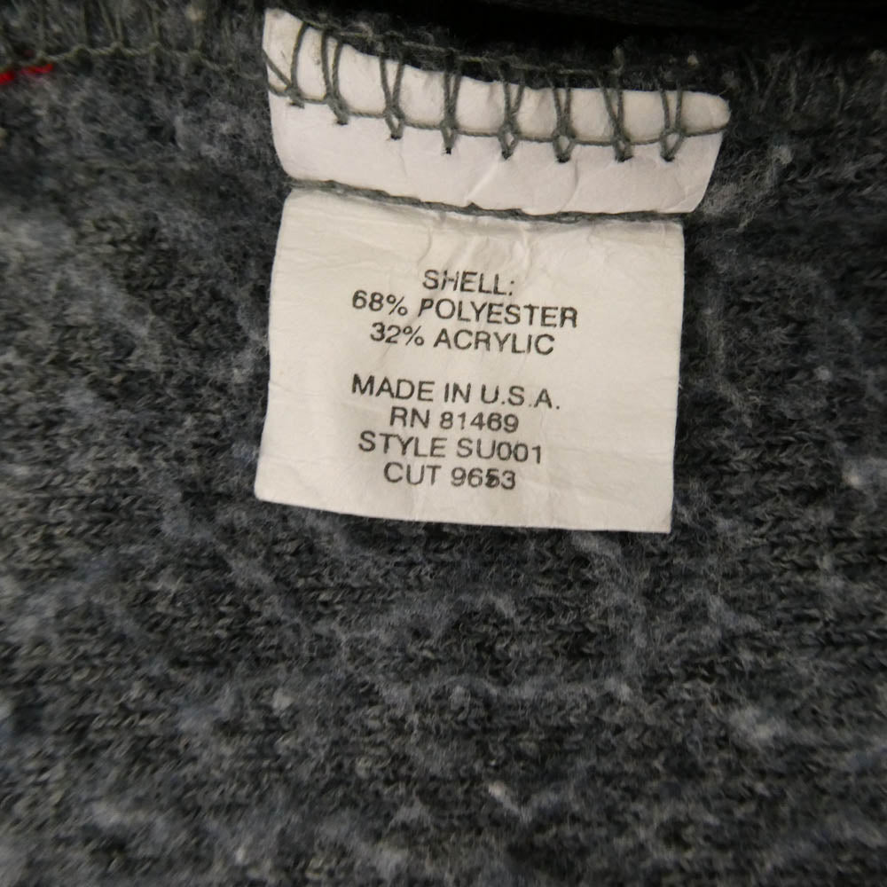 Supreme シュプリーム 初期タグ USA製 90s～00s ジップアップ フリースジャケット ライトブルー系 M【中古】