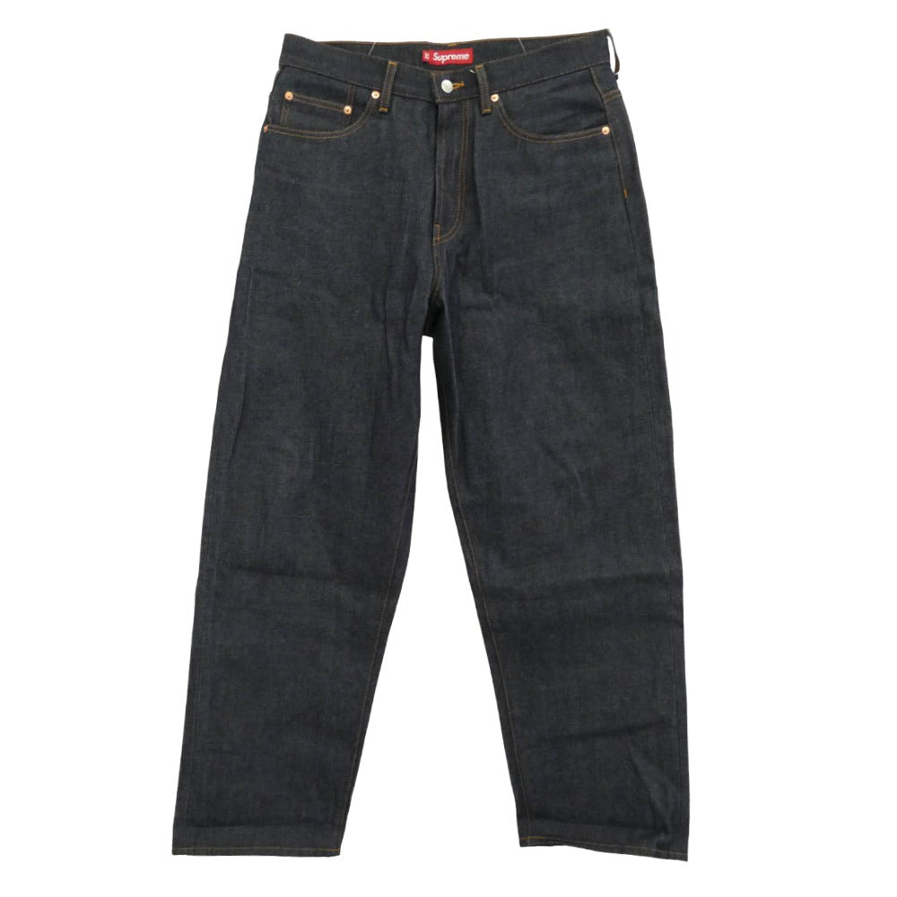 Supreme シュプリーム RIGID BAGGY JEAN リジッド バギー ジーンズ デニムパンツ ネイビー系 32【中古】