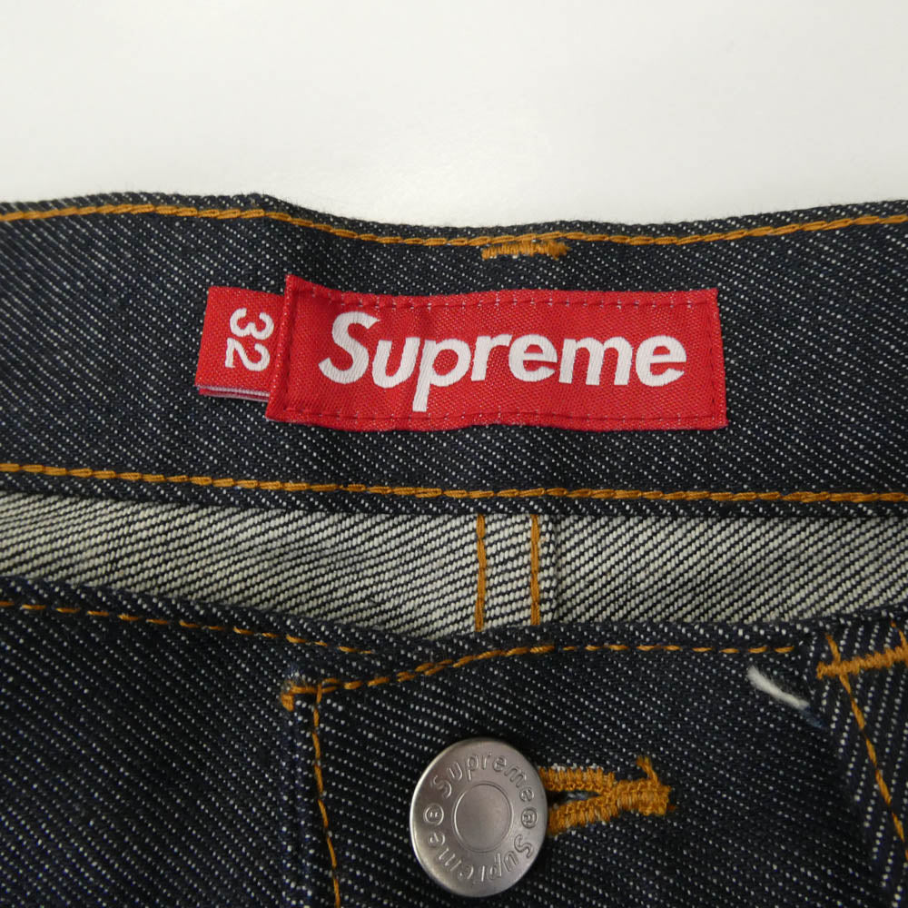 Supreme シュプリーム RIGID BAGGY JEAN リジッド バギー ジーンズ デニムパンツ ネイビー系 32【中古】