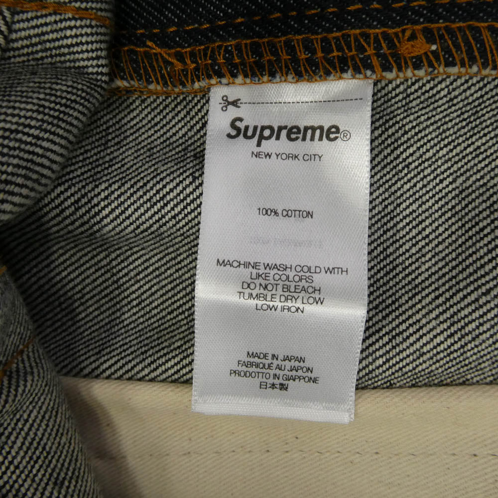 Supreme シュプリーム RIGID BAGGY JEAN リジッド バギー ジーンズ デニムパンツ ネイビー系 32【中古】