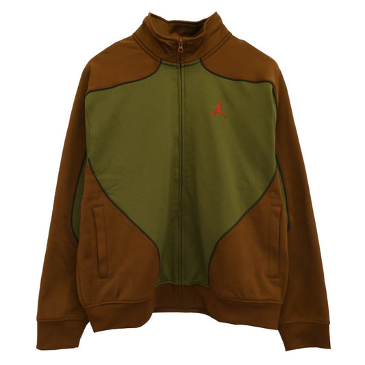 Supreme シュプリーム 24AW HF0830-395 x Jordan Tricot Track Jacket ジョーダン トリコット トラックジャケット カーキ系 ブラウン系 L【新古品】【未使用】【中古】