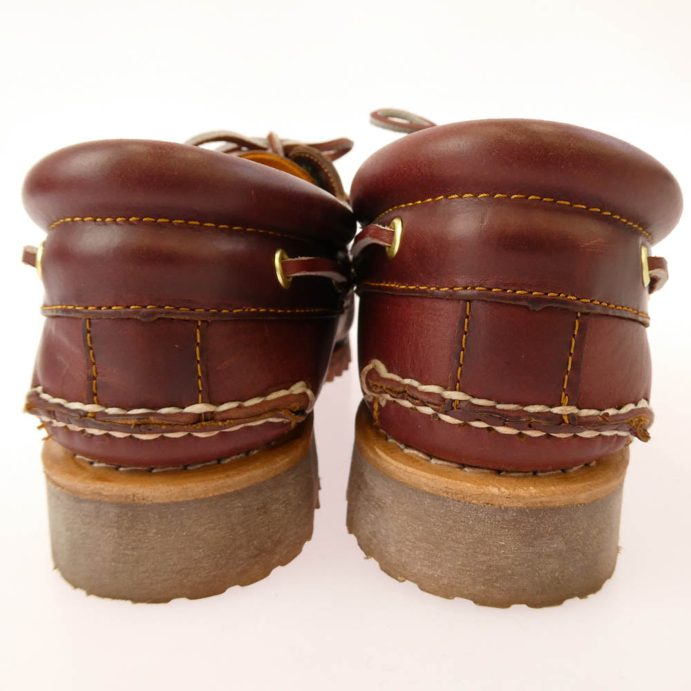 Timberland ティンバーランド TRAD HS 3 EYE LUG BURG トラッド 3ホール バーガンディー レザー デッキシューズ 27.5cm【中古】