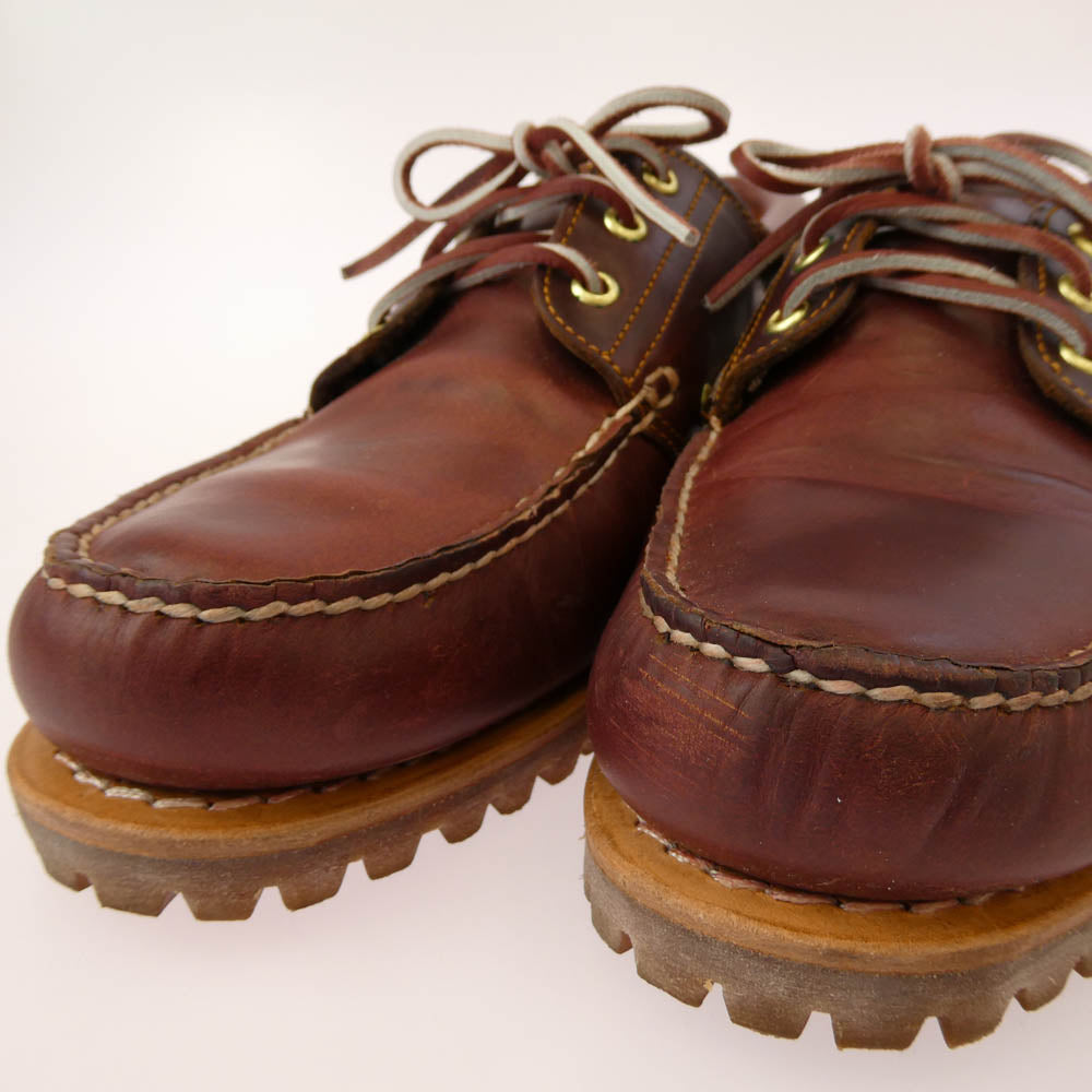 Timberland ティンバーランド TRAD HS 3 EYE LUG BURG トラッド 3ホール バーガンディー レザー デッキシューズ 27.5cm【中古】