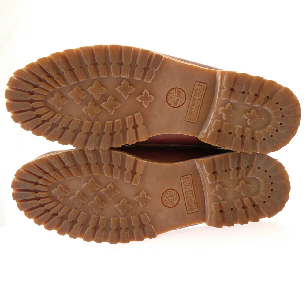 Timberland ティンバーランド TRAD HS 3 EYE LUG BURG トラッド 3ホール バーガンディー レザー デッキシューズ 27.5cm【中古】