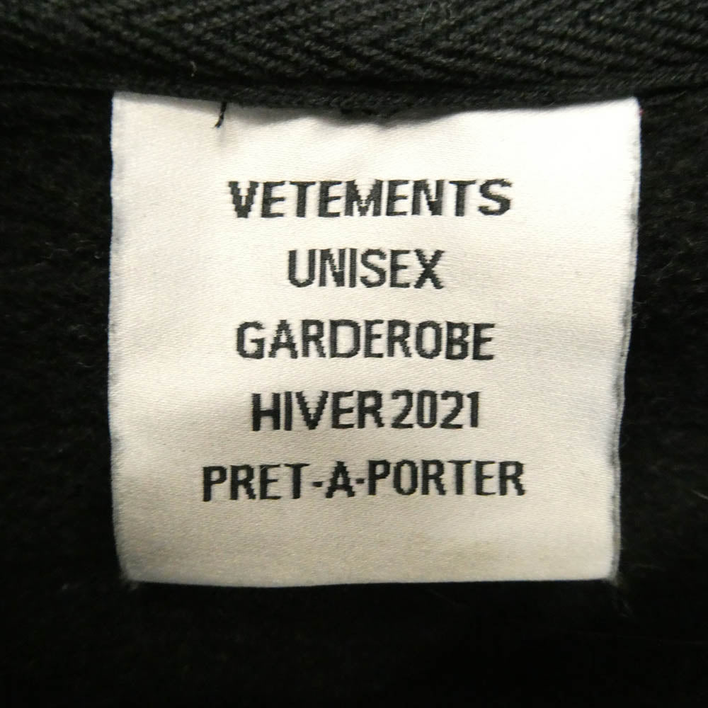 VETEMENTS ヴェトモン 20AW UAH21TR536 ANTWERP SCREWED HOODIE
