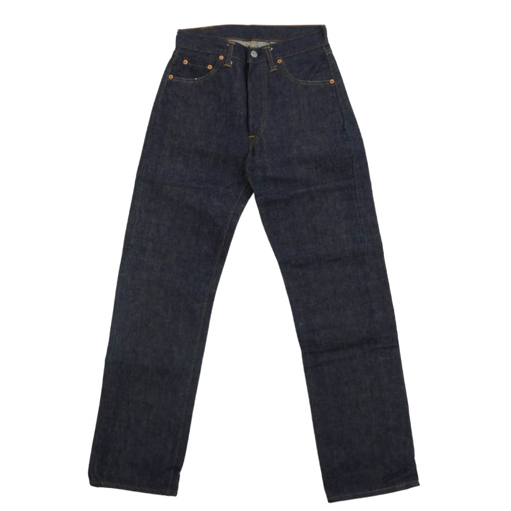 Levi's リーバイス デッドストック フラッシャー付き 501 BIGE 後期 両面不均等V 足長R ボタン裏刻印8 デニム パンツ インディゴブルー系【中古】