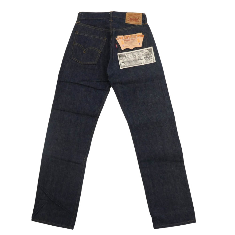 Levi's リーバイス デッドストック フラッシャー付き 501 BIGE 後期 両面不均等V 足長R ボタン裏刻印8 デニム パンツ インディゴブルー系【中古】