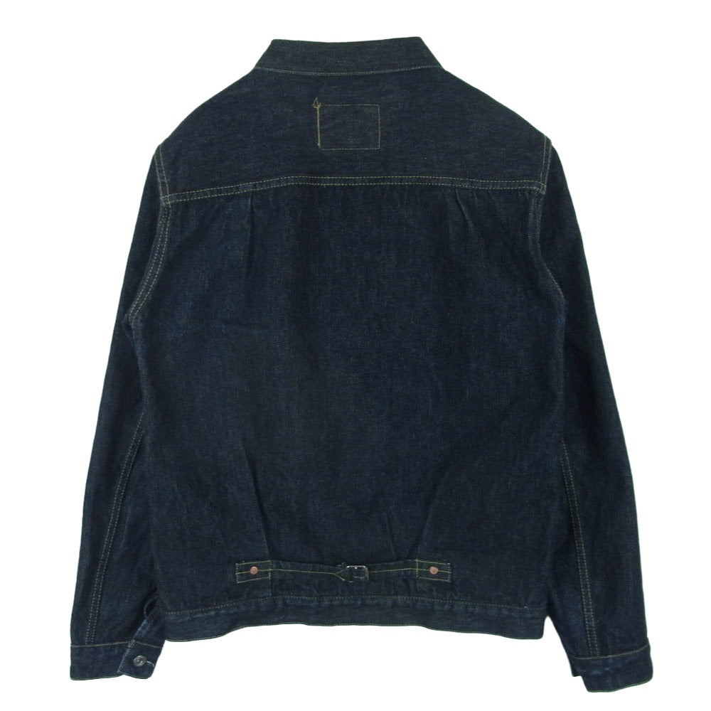 TCB jeans ティージービージーンズ S40s JKT 大戦 WW2 14オンス セルビッチデニム 1st ファースト デニム ジャケット インディゴブルー系 38【中古】
