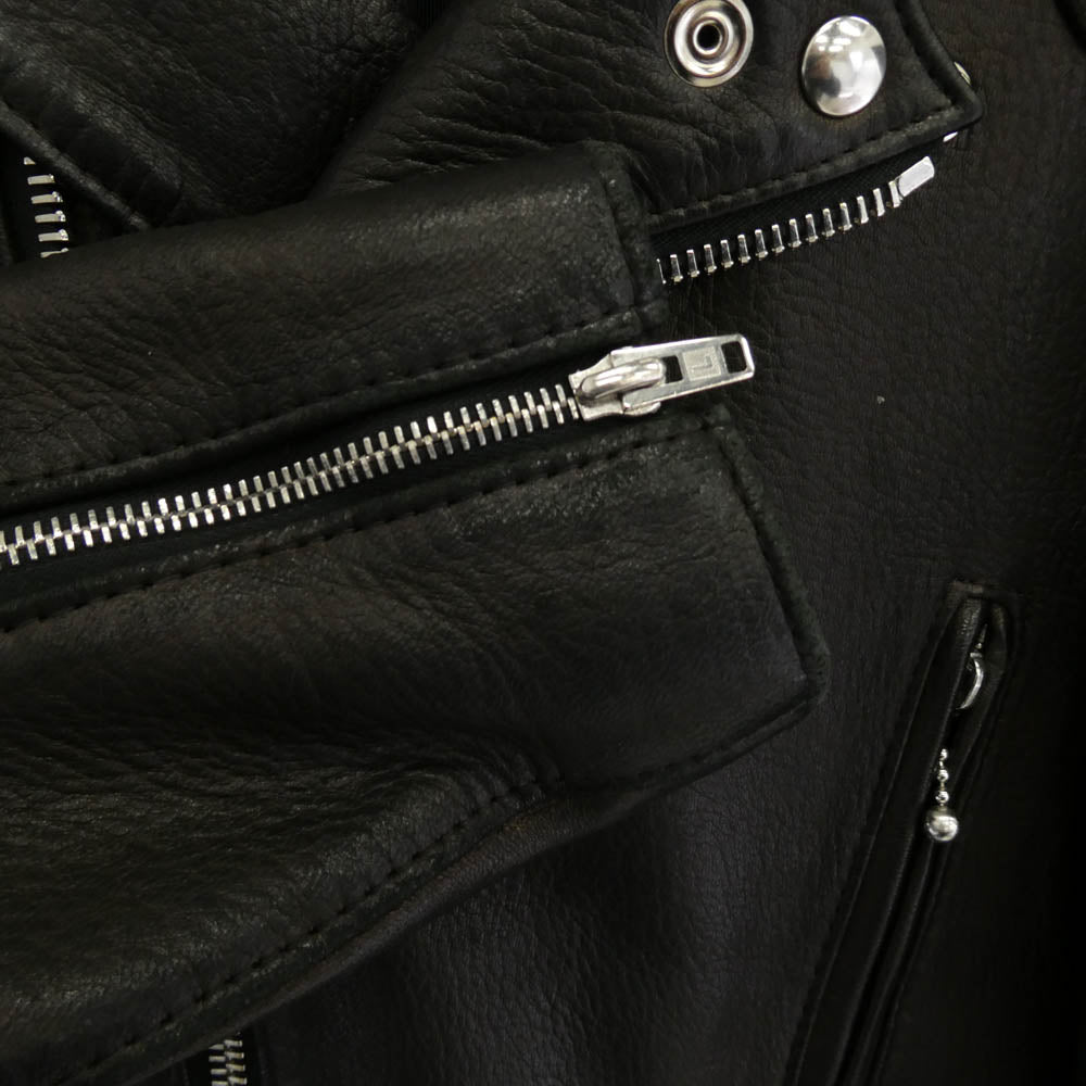 Lewis Leathers ルイスレザー × THE REAL McCOY'S リアルマッコイズ LIGHTNING ライトニング ディアスキン ライダース ジャケット ブラック系 38【中古】