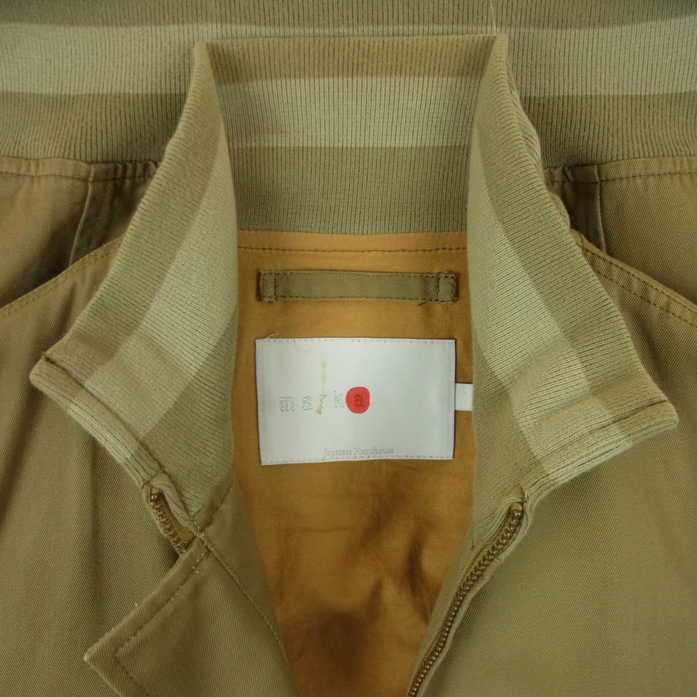 marka マーカ 10SS M10A-02BL01C DECK JACKET ワッペン ジャケット ブルゾン 日本製 カーキ系 サンドベージュ系 1【中古】