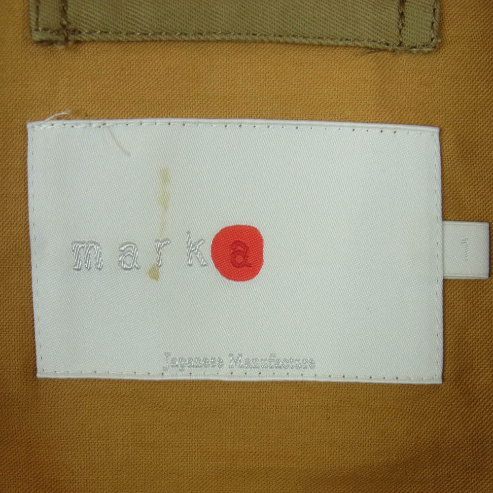 marka マーカ 10SS M10A-02BL01C DECK JACKET ワッペン ジャケット ブルゾン 日本製 カーキ系 サンドベージュ系 1【中古】