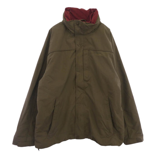 L.L.Bean エルエルビーン 3WAY フリースライナー マウンテン パーカー ジャケット ブラウン系 XL【中古】