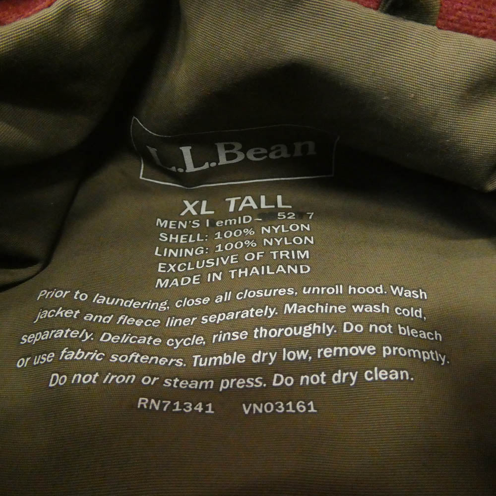 L.L.Bean エルエルビーン 3WAY フリースライナー マウンテン パーカー ジャケット ブラウン系 XL【中古】
