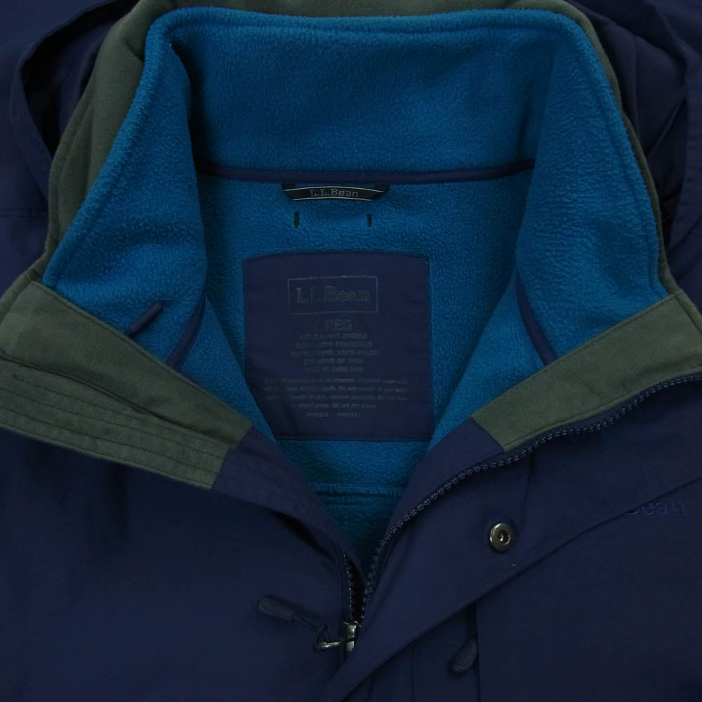L.L.Bean エルエルビーン 295912 3WAY フリースライナー付属 ナイロン マウンテンパーカー ジャケット ネイビー系 L【中古】