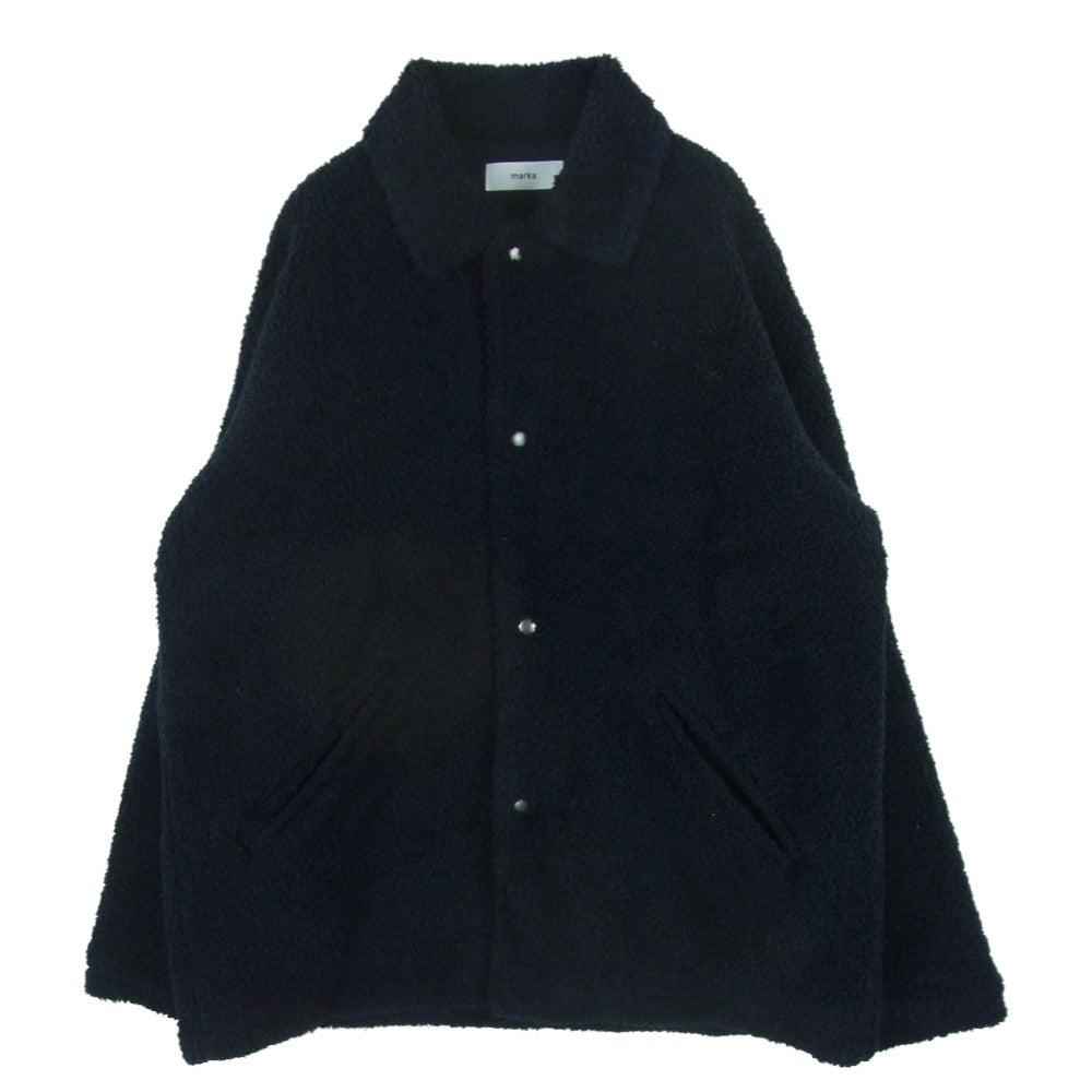 marka マーカ M17D-08BL01C BOA COACH JACKET 裏地ウール ボア コーチ ジャケット 日本製 ダークネイビー系 1【中古】
