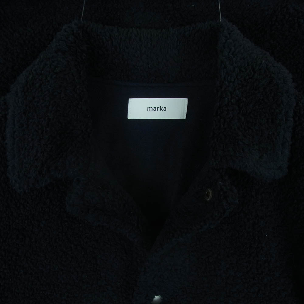 marka マーカ M17D-08BL01C BOA COACH JACKET 裏地ウール ボア コーチ ジャケット 日本製 ダークネイビー系 1【中古】