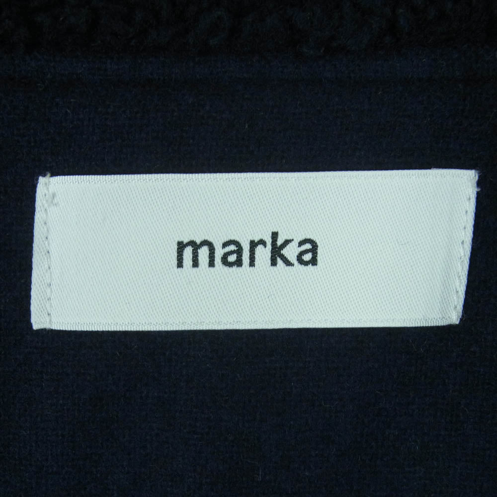 marka マーカ M17D-08BL01C BOA COACH JACKET 裏地ウール ボア コーチ ジャケット 日本製 ダークネイビー系 1【中古】