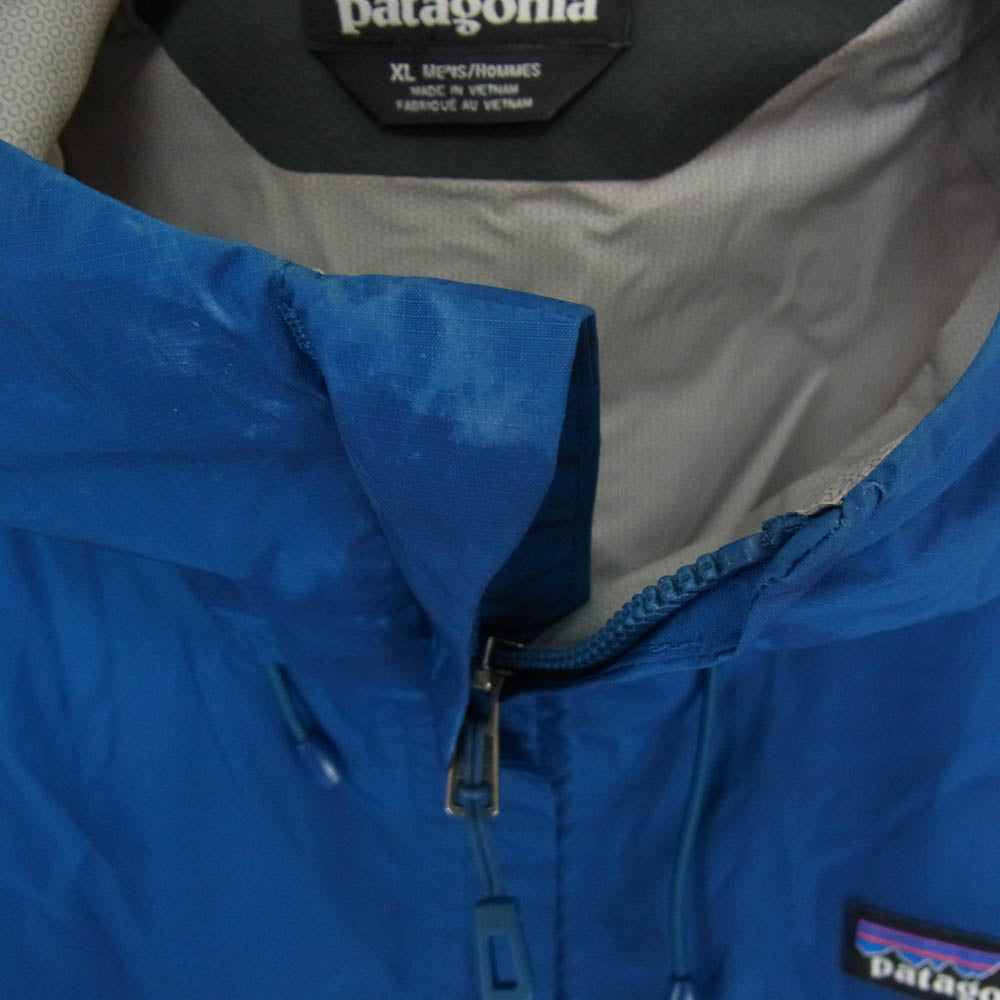 patagonia パタゴニア 19SS 83802 19年製 Torrentshell Jacket トレントシェル ナイロン ジップアップ ジャケット ブルー系 XL【中古】