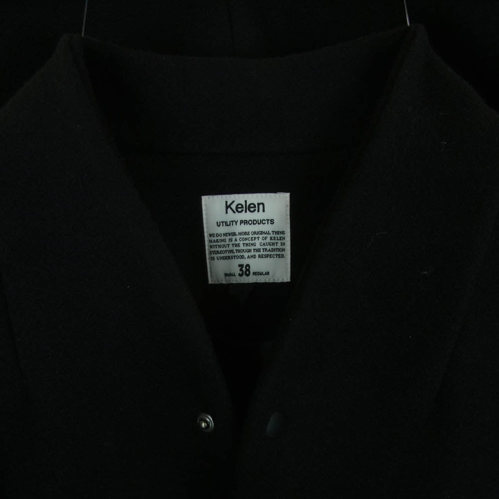 ケレン KJM23FJK1084 NO COLLAR EGG JACKET ノーカラー エッグ ジャケット 中国製 ブラック系 38【中古】