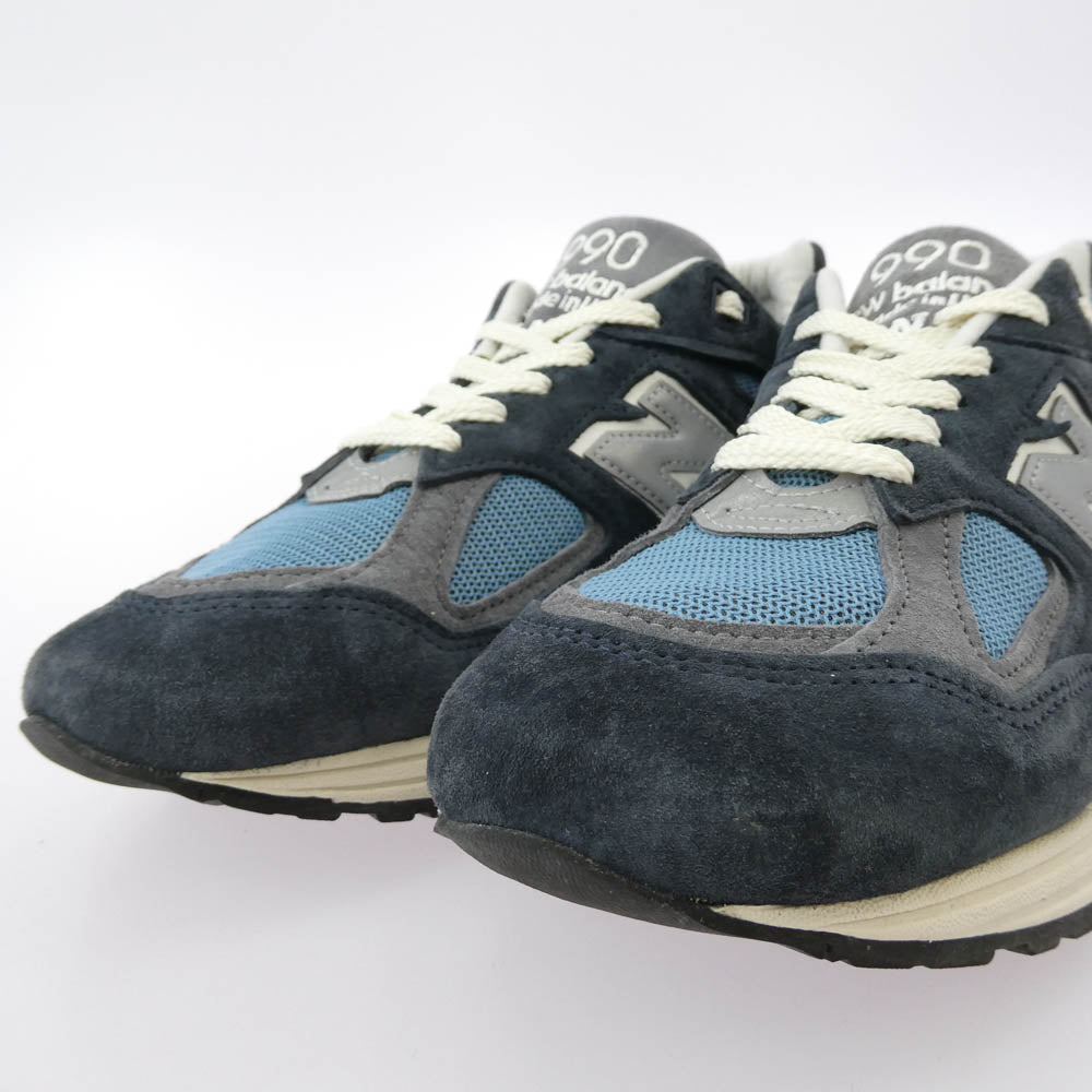 NEW BALANCE ニューバランス M990TB2 M990TB2 USA製 Castlerock GREY NAVY ローカット スニーカー 27cm【中古】