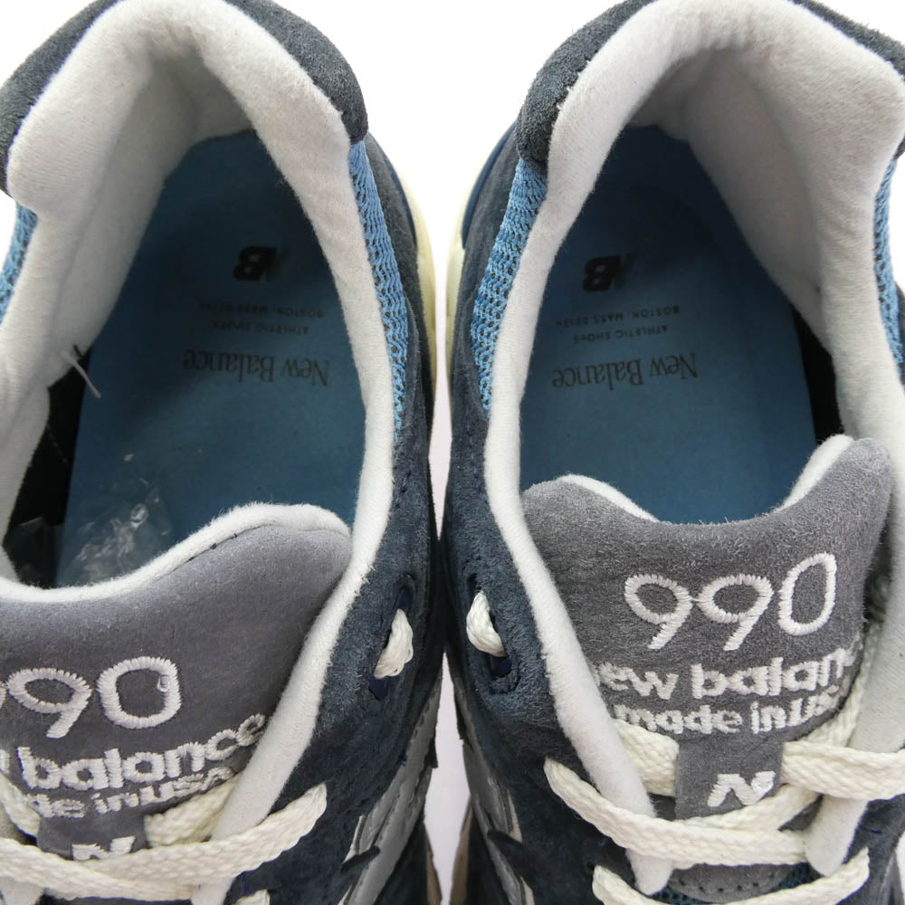 NEW BALANCE ニューバランス M990TB2 M990TB2 USA製 Castlerock GREY NAVY ローカット スニーカー 27cm【中古】