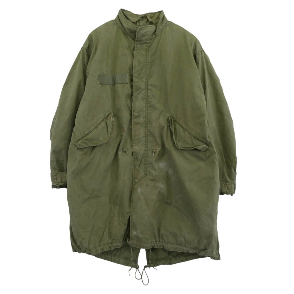 ヴィンテージ 8415-00-782-2883 8415-782-3217 U.S.ARMY 米軍 80s M-65 キルティングライナー付属 フィッシュテールパーカー モッズコート カーキ系【中古】