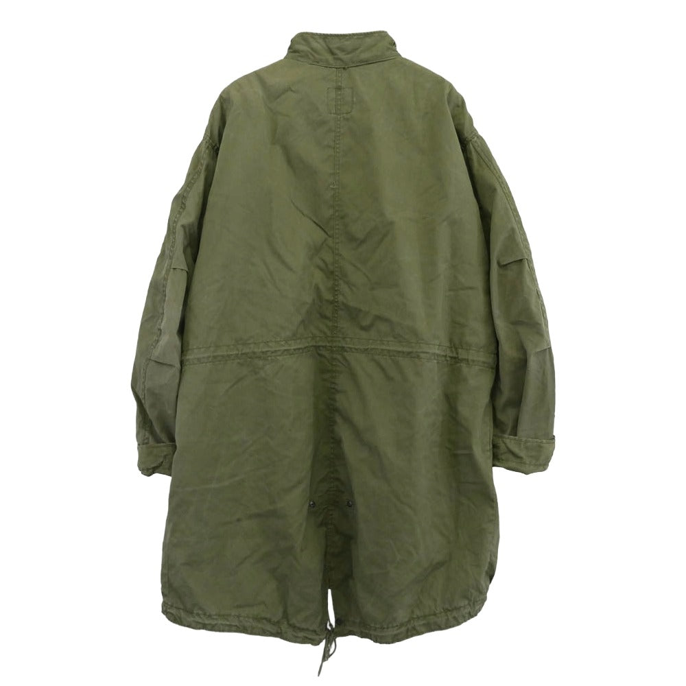 ヴィンテージ 8415-00-782-2883 8415-782-3217 U.S.ARMY 米軍 80s M-65 キルティングライナー付属 フィッシュテールパーカー モッズコート カーキ系【中古】