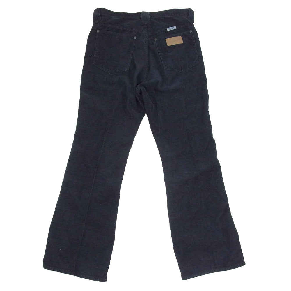 Wrangler ラングラー WS0162 FOLL EXCLUSIVE FOLL別注 CORDUROY FLARE TROUSER コーデュロイ フレア トラウザーズ パンツ ブラック系 M【中古】