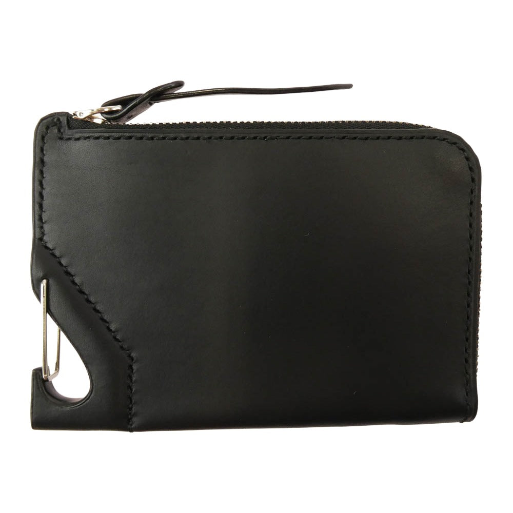 エドロバートジャドソン Topologie トポロジー 別注 utility L-zip purse ユーティリティ Lジップ L字ファスナー パース ウォレット ブラック系【極上美品】【中古】