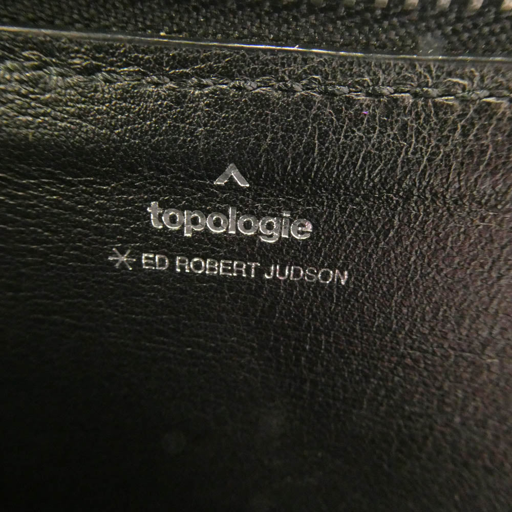 エドロバートジャドソン Topologie トポロジー 別注 utility L-zip purse ユーティリティ Lジップ L字ファスナー パース ウォレット ブラック系【極上美品】【中古】