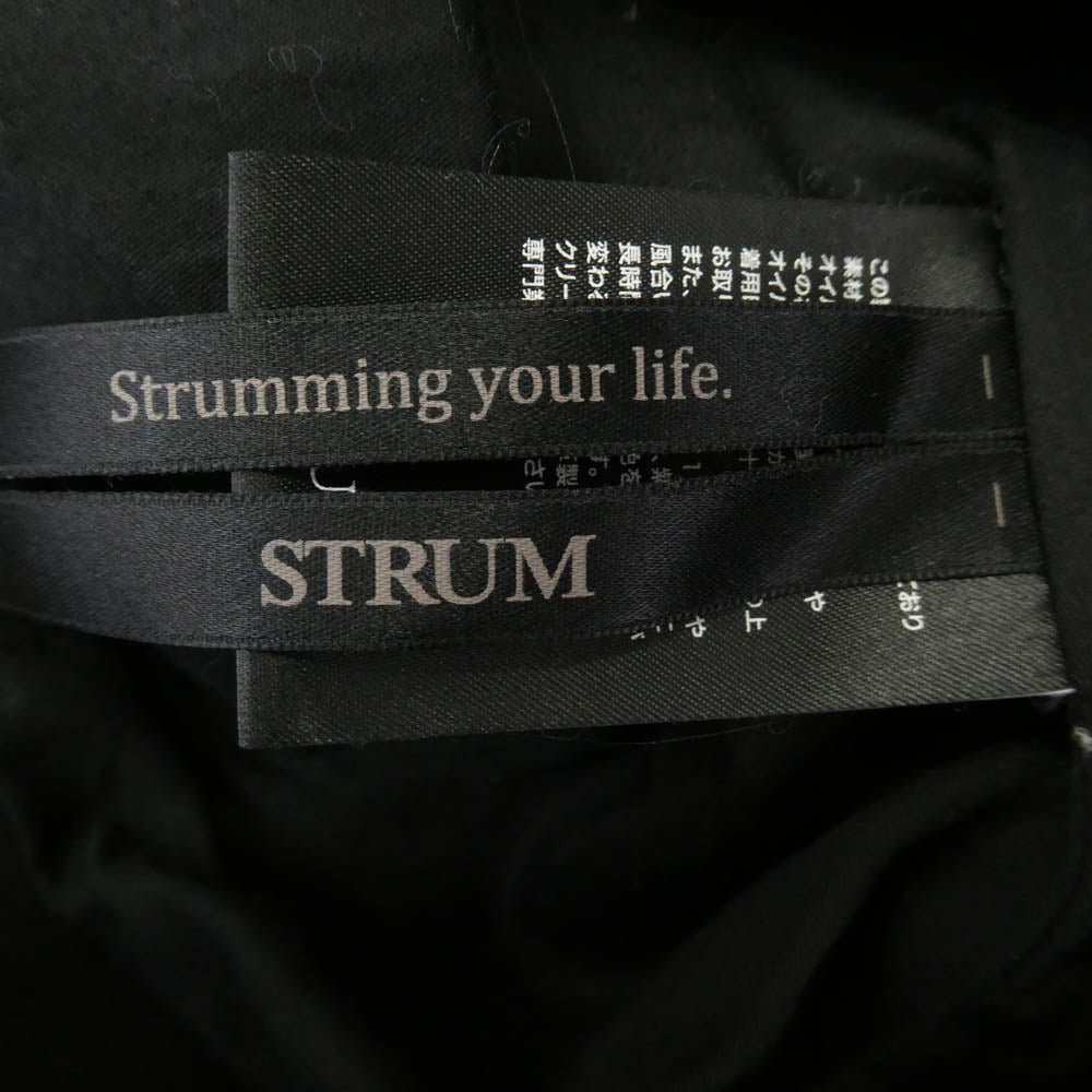 STRUM ストラム STL001-04 ドメスティックヘビータンドカーフ 製品染め レザー ベスト ブラック系 M【中古】