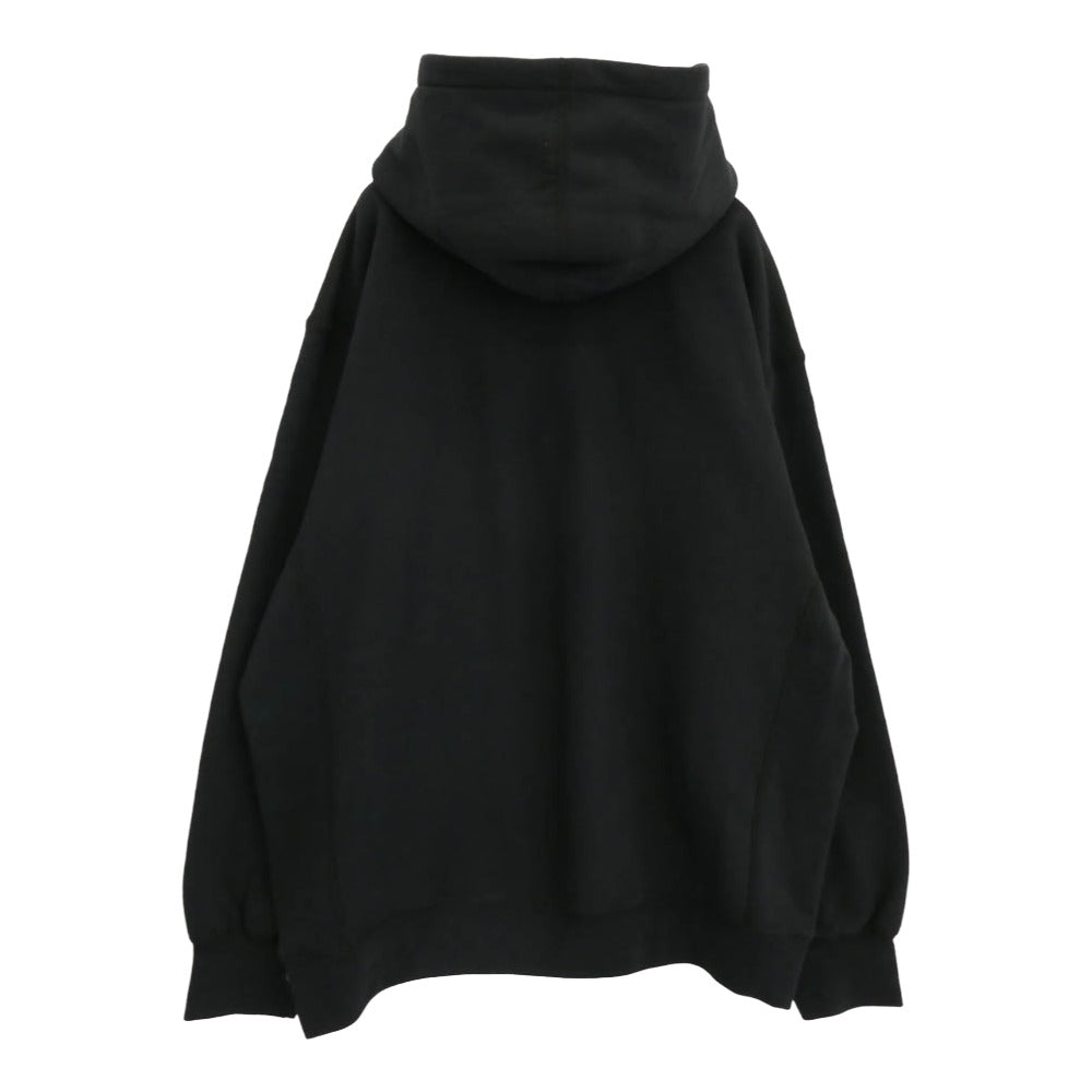 Supreme シュプリーム 21SS KAWS カウズ Chalk Logo Hooded Sweatshirt チョークロゴ ボックスロゴ プルオーバー パーカー フーディー ブラック系 L【美品】【中古】