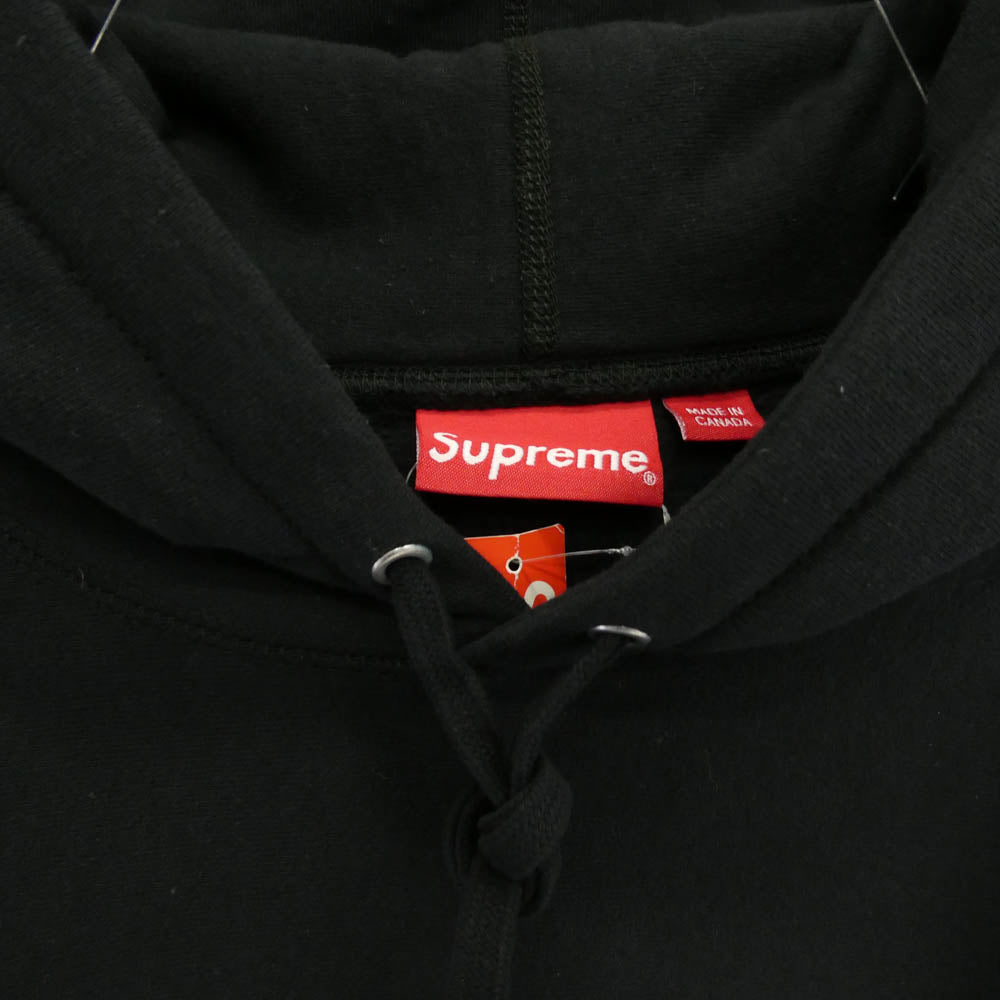 Supreme シュプリーム 21SS KAWS カウズ Chalk Logo Hooded Sweatshirt チョークロゴ ボックスロゴ プルオーバー パーカー フーディー ブラック系 L【美品】【中古】