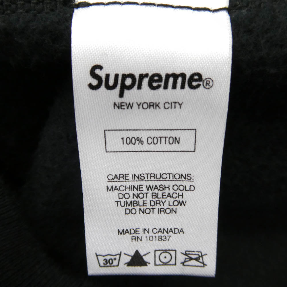 Supreme シュプリーム 21SS KAWS カウズ Chalk Logo Hooded Sweatshirt チョークロゴ ボックスロゴ プルオーバー パーカー フーディー ブラック系 L【美品】【中古】