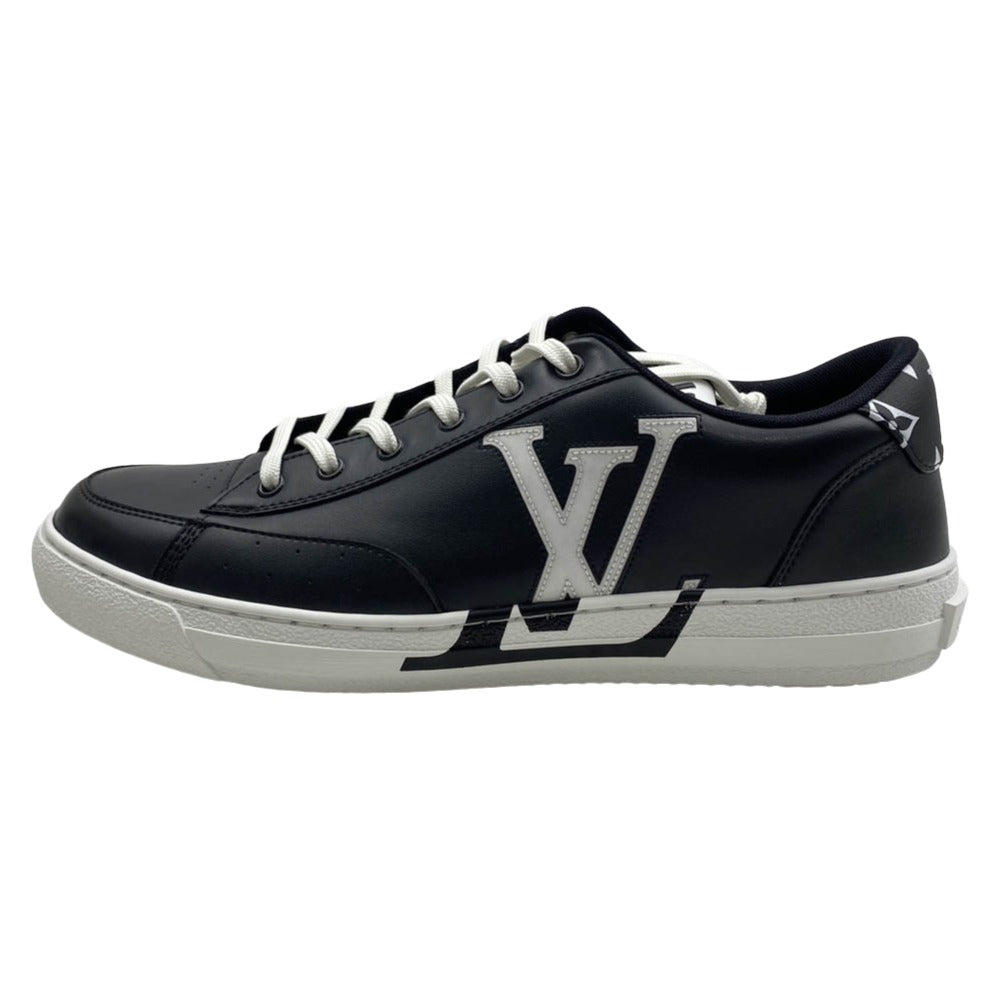 LOUIS VUITTON ルイ・ヴィトン 1AANI5 チャーリーライン モノグラム レザー ローカットスニーカー ブラック系 9.5【新古品】【未使用】【中古】