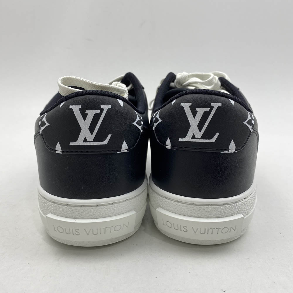 LOUIS VUITTON ルイ・ヴィトン 1AANI5 チャーリーライン モノグラム レザー ローカットスニーカー ブラック系 9.5【新古品】【未使用】【中古】