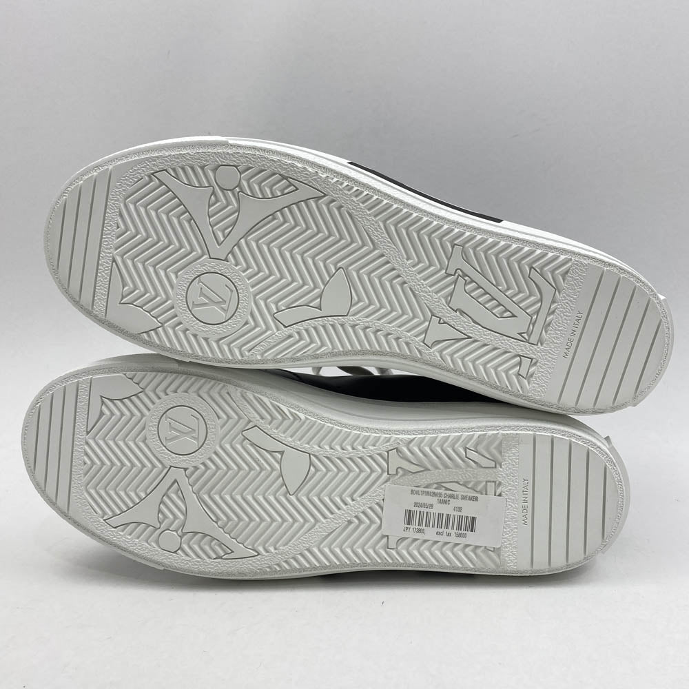 LOUIS VUITTON ルイ・ヴィトン 1AANI5 チャーリーライン モノグラム レザー ローカットスニーカー ブラック系 9.5【新古品】【未使用】【中古】