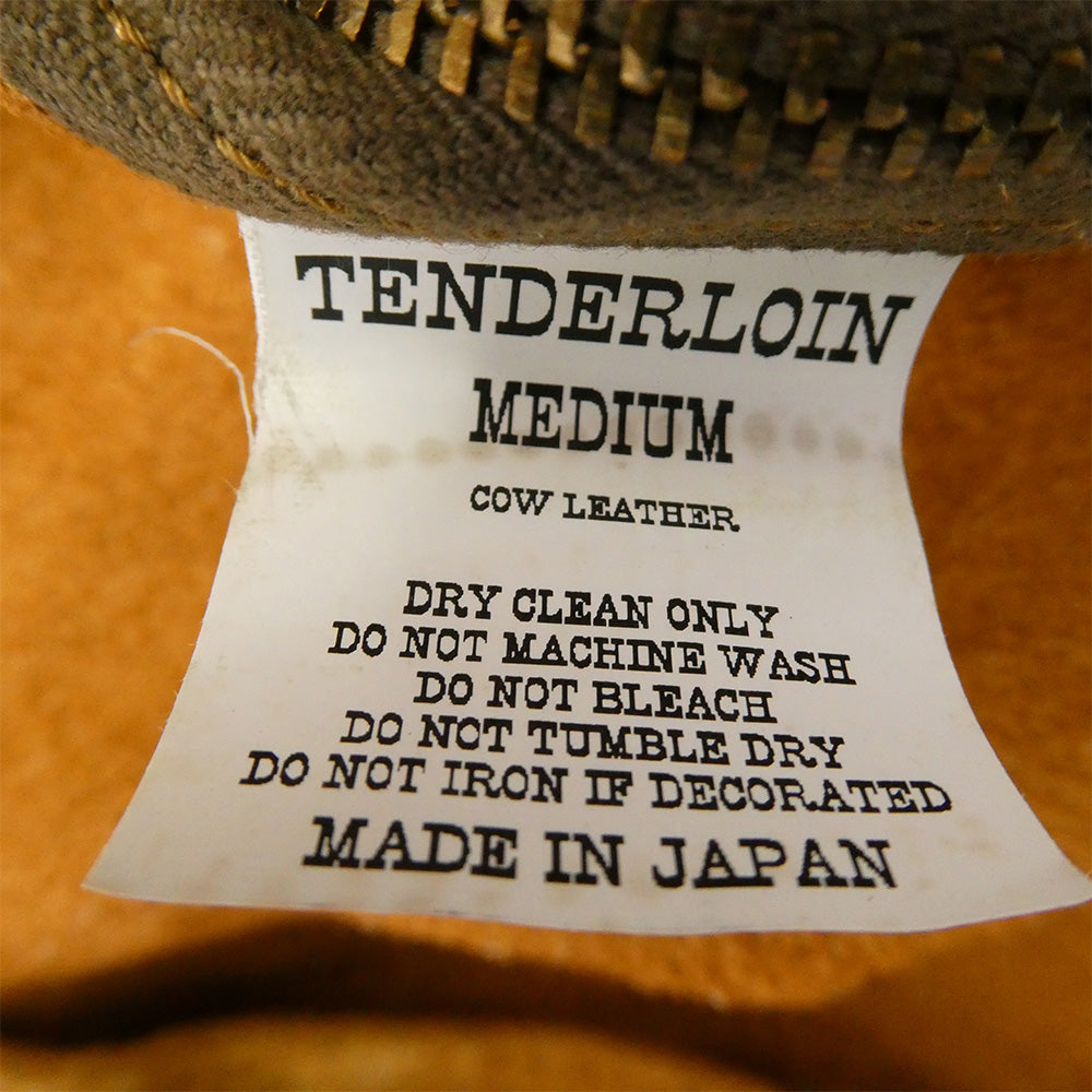TENDERLOIN テンダーロイン T-LEATHER PULLOVER スエード レザー プルオーバー ジャケット ブラウン系 M【中古】