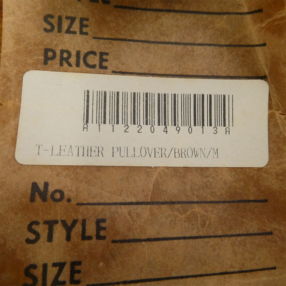 TENDERLOIN テンダーロイン T-LEATHER PULLOVER スエード レザー プルオーバー ジャケット ブラウン系 M【中古】