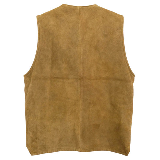 TENDERLOIN テンダーロイン T-SUEDE VEST スエード レザー ベスト ライトブラウン ブラウン系 M【中古】