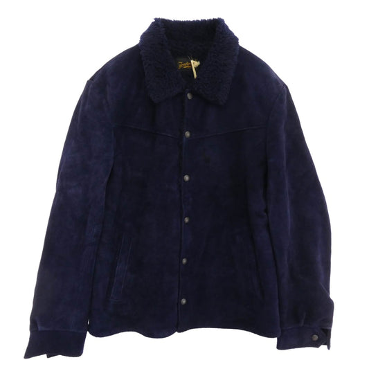 TENDERLOIN テンダーロイン T-SADDLE SUEDE JKT サドル スエードレザー ジャケット ネイビー ネイビー系 M【中古】