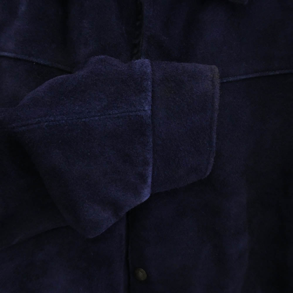 TENDERLOIN テンダーロイン T-SADDLE SUEDE JKT サドル スエードレザー ジャケット ネイビー ネイビー系 M【中古】