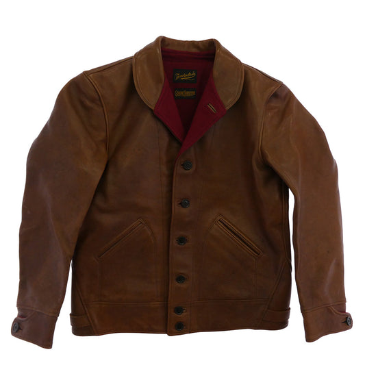 TENDERLOIN テンダーロイン T-HIDE S ホースハイド ショールカラー レザー ジャケット ブラウン系 M【美品】【中古】