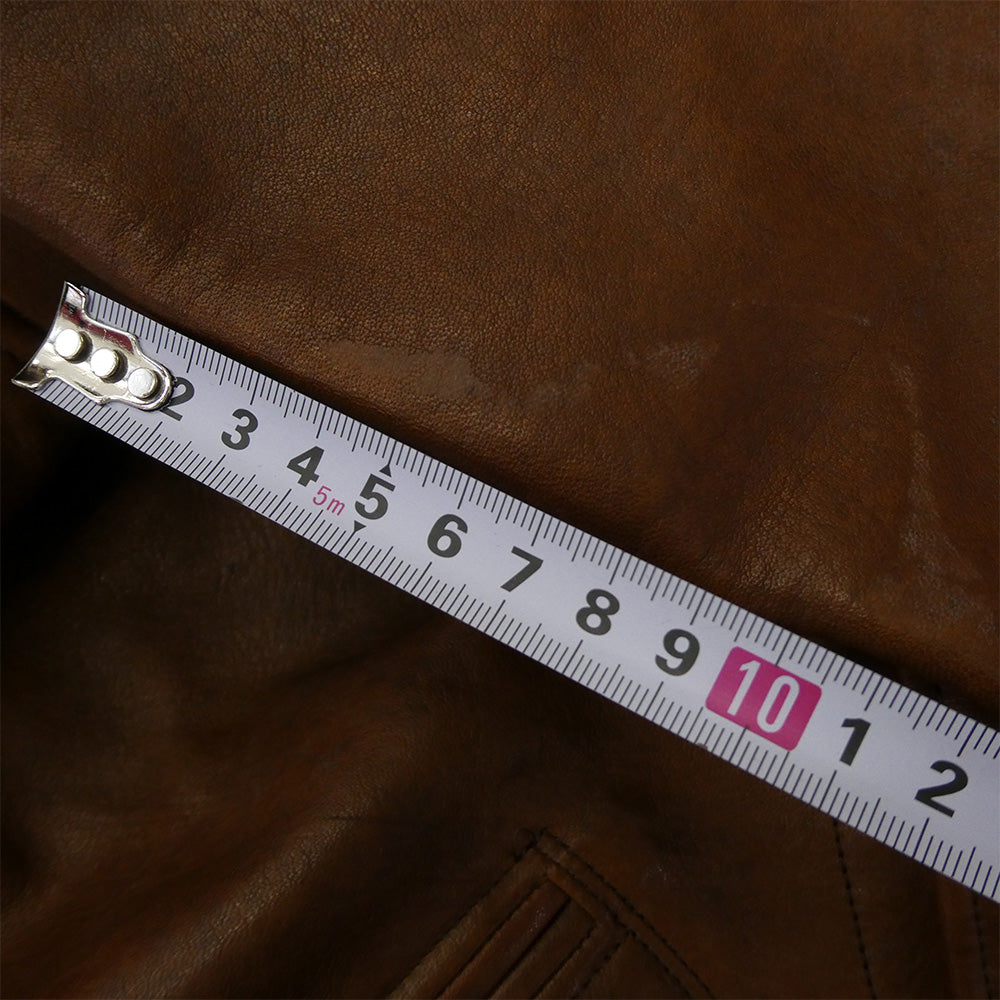 TENDERLOIN テンダーロイン T-HIDE S ホースハイド ショールカラー レザー ジャケット ブラウン系 M【美品】【中古】