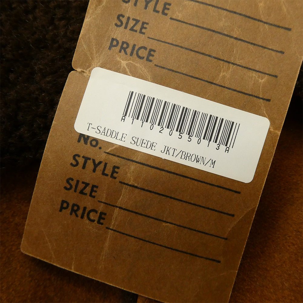 TENDERLOIN テンダーロイン T-SADDLE SUEDE JKT サドル スエードレザー ジャケット ブラウン ブラウン系 M【中古】